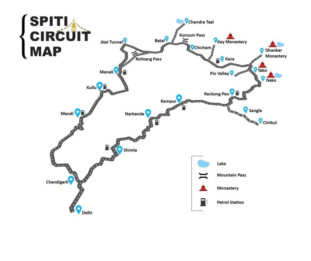 Spiti–Manali circuit for spiti valley tour